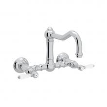 Rohl A1456LPAPC-2 - Acqui® Wall Mount Bridge Kitchen Faucet With Column Spout