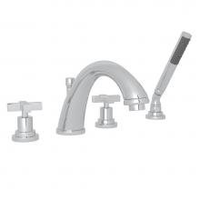 Rohl A1264XMAPC - Lombardia® 4-Hole Deck Mount Tub Filler