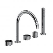 Rohl EC06D5IWPCB - Eclissi™ 5-Hole Deck Mount Tub Filler With C-Spout