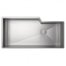 Rohl RGK3016SB - Culinario™ 35'' Single Bowl Stainless Steel Kitchen Sink