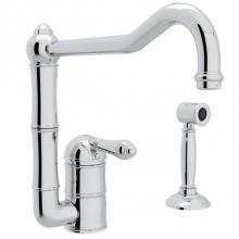 Rohl A3608/11LMWSAPC-2 - Acqui® Extended Spout Kitchen Faucet With Side Spray