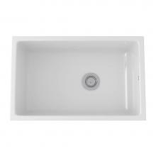 Rohl 6307-00 - Allia™ 32'' Fireclay Single Bowl Undermount Kitchen Sink