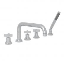 Rohl A2224XMAPC - Lombardia® 5-Hole Deck Mount Tub Filler With U-Spout