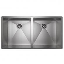 Rohl RSS3518SB - Forze™ 35'' Double Bowl Stainless Steel Kitchen Sink