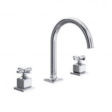 Rohl AP08D3XMAPC - Apothecary™ Widespread Lavatory Faucet With C-Spout