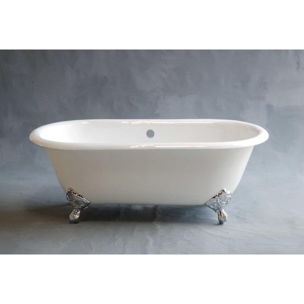 P0882 The Mendocino 5apos;apos; Cast Iron Dual Tub On Legs Without Faucet