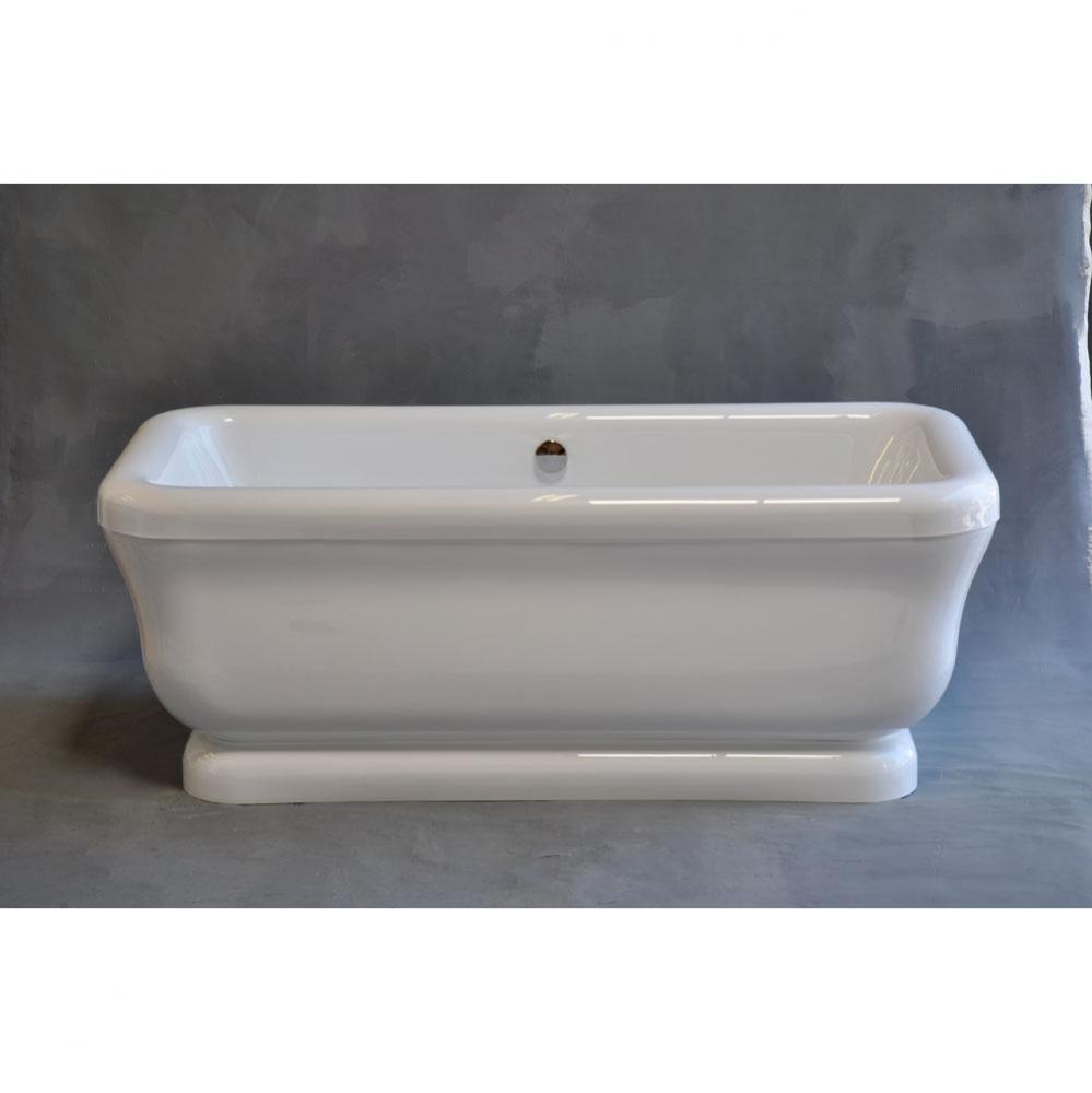 P0945 The Solitude 70'' Acrylic Tub, Without Faucet Holes.  Includes Drain,