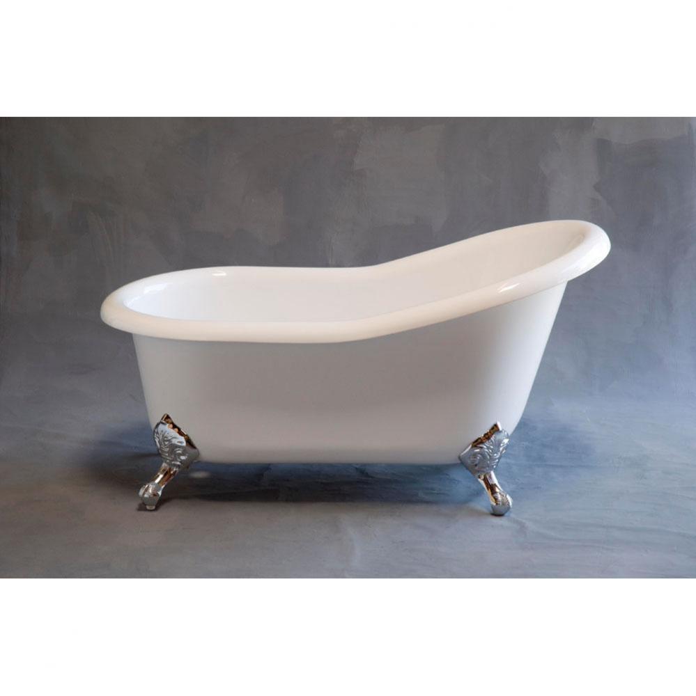 P0957 The Huron 5'' Acrylic Slipper Tub On Legs Without Faucet Holes.  Includes