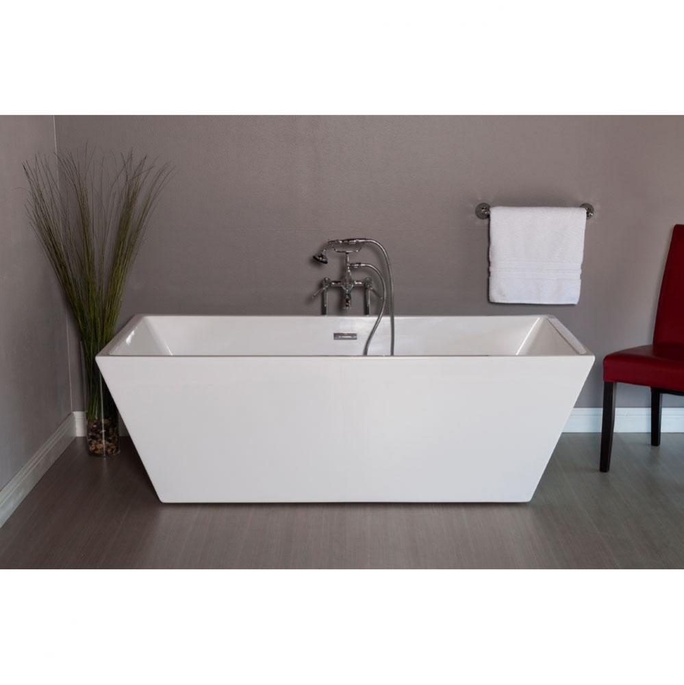 P1106 The Great Lake 71''Acrylic Rectangular Soaking Tub, Without Faucet