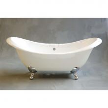 Sign Of The Crab P0784 - P0784 The Moon 6apos;apos; Cast Iron Peg Leg Double Ended Slipper Tub With