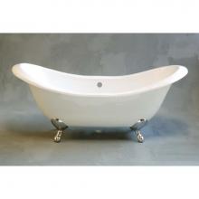 Sign Of The Crab P0785 - P0785 The Moon 6apos;apos; Cast Iron Peg Leg Double Ended Slipper Tub