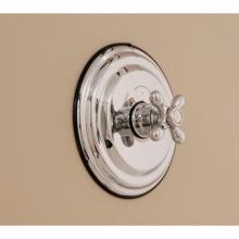 Sign Of The Crab P0922C - Chrome Thermostatic Control Valve With Round Plate And 4 Spoke