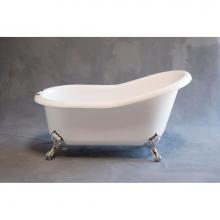 Sign Of The Crab P0956 - P0956 The Huron 5'' Acrylic Slipper Tub On Legs With 7'' Center To Center Rim
