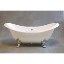 Sign Of The Crab P0993 - P0993 The Summit 6'' Acrylic Double Ended Slipper Tub On Legs With 7'' Center