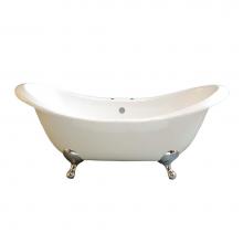 Sign Of The Crab P0995 - P0995 The Alpine 6'' Acrylic Peg Leg Double Ended Slipper Tub With 7'' Center