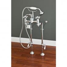 Sign Of The Crab P1024C - Chrome Faucet & Over The Rim Supply Set Kit.  Includes 7'' Center Faucet