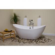Sign Of The Crab P1036 - P1036 The Seneca 65'' Acrylic Tub, Without Faucet Holes.  Includes Drain,