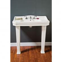 Sign Of The Crab P1050 - Console Sink With Legs, Front 35'' H, Back 39 1/2''H, 36 1/2''W,