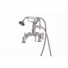 Sign Of The Crab P1054C - Chrome Deck Mount Faucet W/Handheld Shower, Adjustable Ctrs From 3 3/8'' To 9