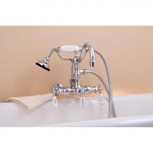Sign Of The Crab P1055C - Chrome Wall Mount Faucet, W/Handheld Shower,  3 3/8''