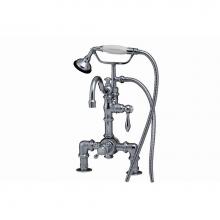 Sign Of The Crab P1068C - Chrome Deck Mounted Thermostatic Tub Filler And Diverter, With Our Handheld