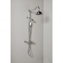 Sign Of The Crab P1095C - Chrome Exposed Wall Mount Shower Set,Includes Diverter Valve, Handheld Shower,