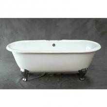 Sign Of The Crab P1116 - Cast Iron Dual Tub Cast Iron Dual Tub On Deco Style Legs