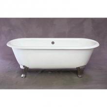 Sign Of The Crab P1117 - Cast Iron Dual Tub Ast Iron Dual Tub On Deco Style  Legs Without Faucet