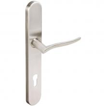 Inox BP225MA35-VH-32D-RH - BP Multipoint 225 Waterfall Euro Entry Lever High US32D RH