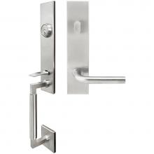 Inox NY101C563-32D-LHR - NY Handleset Tubular Cologne Entry 2-3/8''  BS 32D LHR