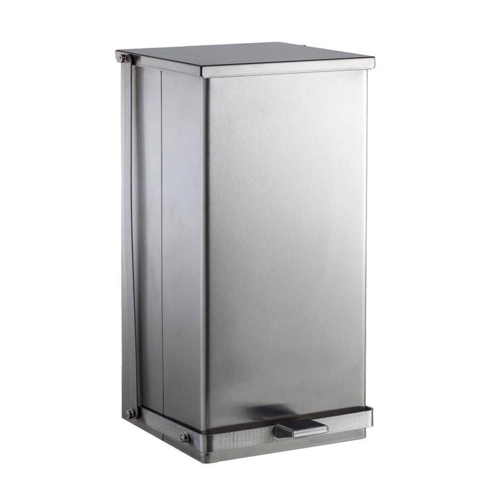 Waste Receptacle, Heavy-duty, Floor-Standing, Foot Operated, 12-gal.