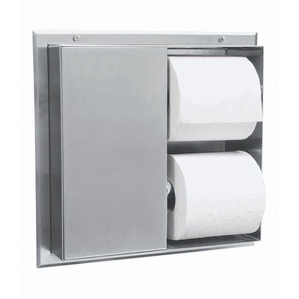 Partition-Mounted Multi-Roll Toilet Tissue Dispenser