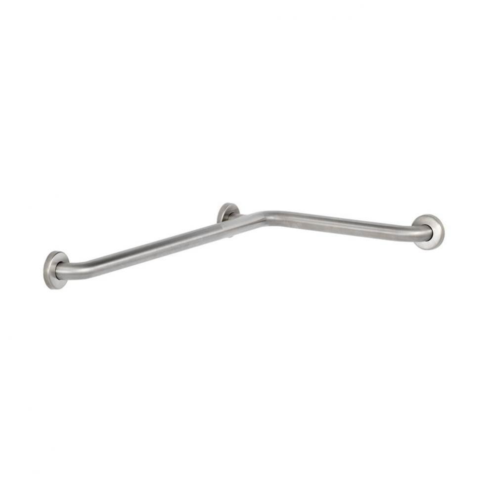 Two-Wall Shower Grab Bar - 15-7/8'' x 30-7/8'', Peened Grip