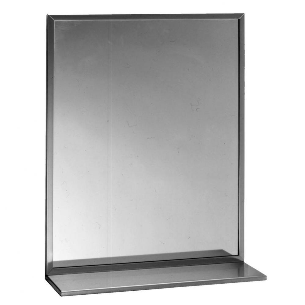 Channel-Framed Mirror/Shelf Combination 18X36
