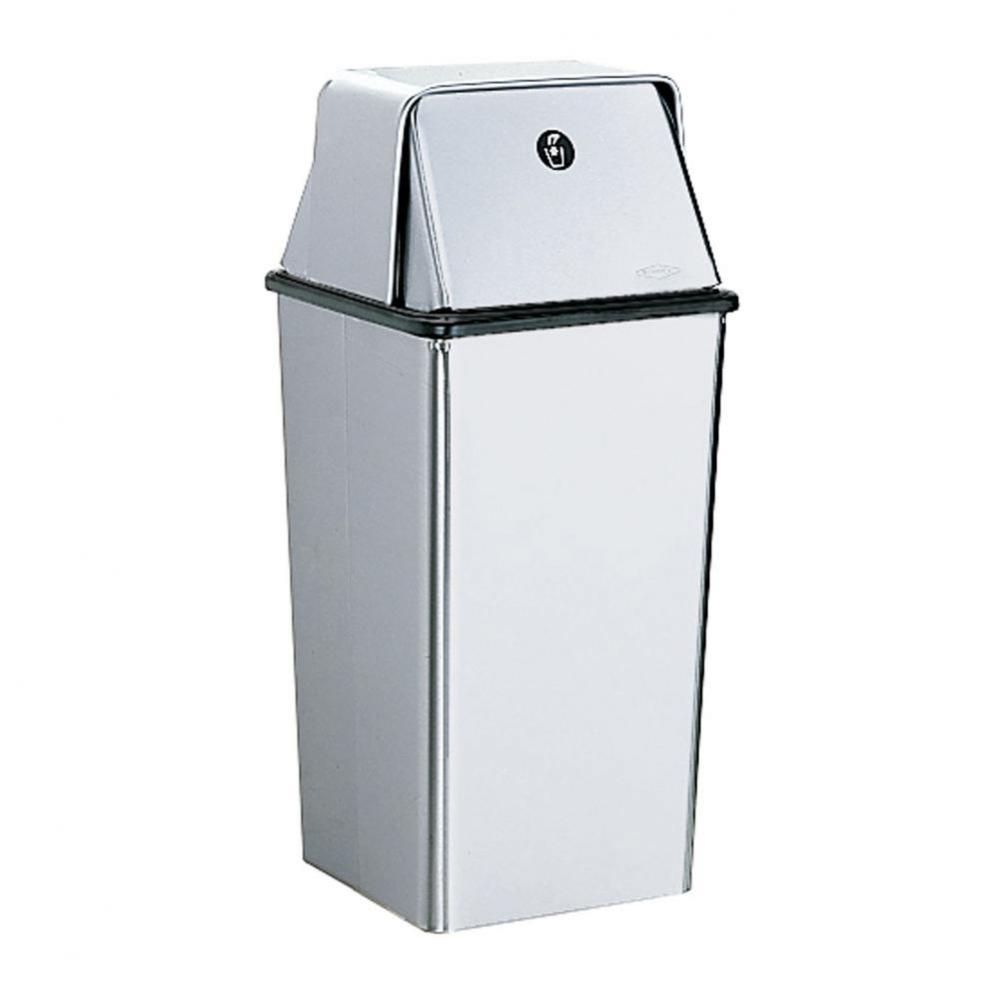 Waste Receptacle With Top