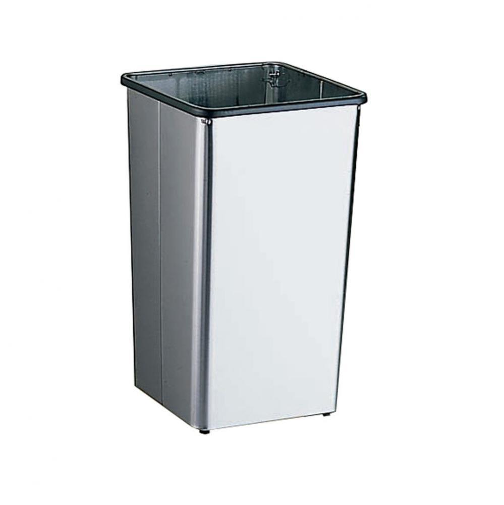 Waste Receptacle With Open Top, 21-Gallon