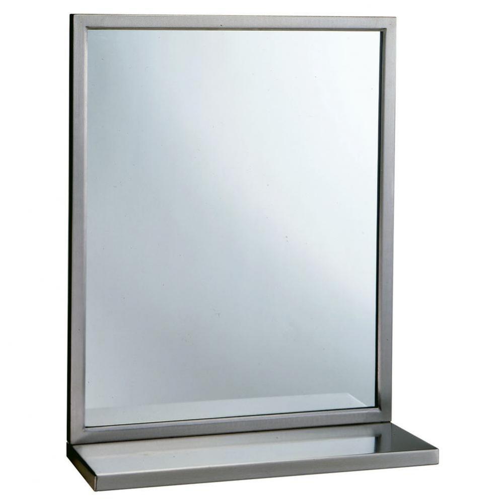 Welded-Frame Mirror/Shelf Combination