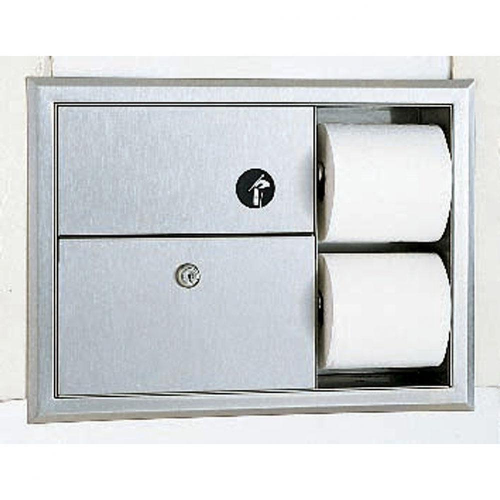 Sanitary Napkin Disposal And Toilet Tissue Dispenser