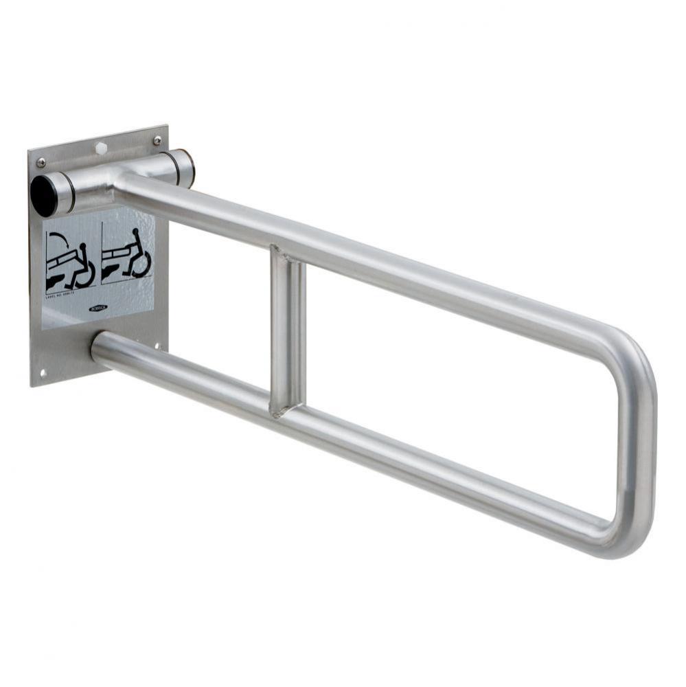 Swing-Up Grab Bar - Wall Mounted, Peened Grip