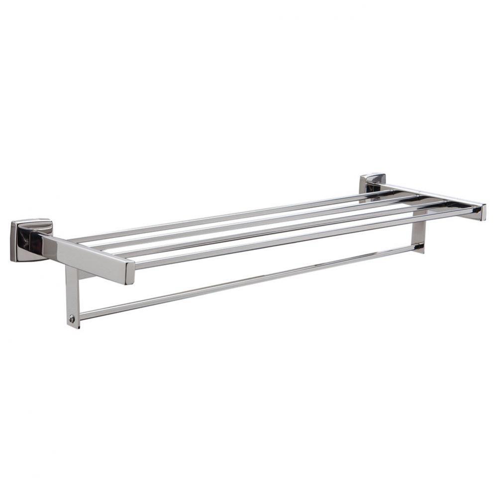 Towel Shelf with Bar - 24'' Length, Surface-Mounted