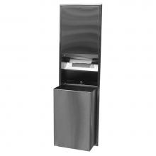 Bobrick 3947 - Convertible Paper Towel Dispenser/Waste Receptacle