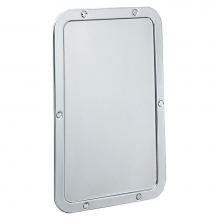 Bobrick 942 - Frameless Stainless Steel Mirror, Front Mounting