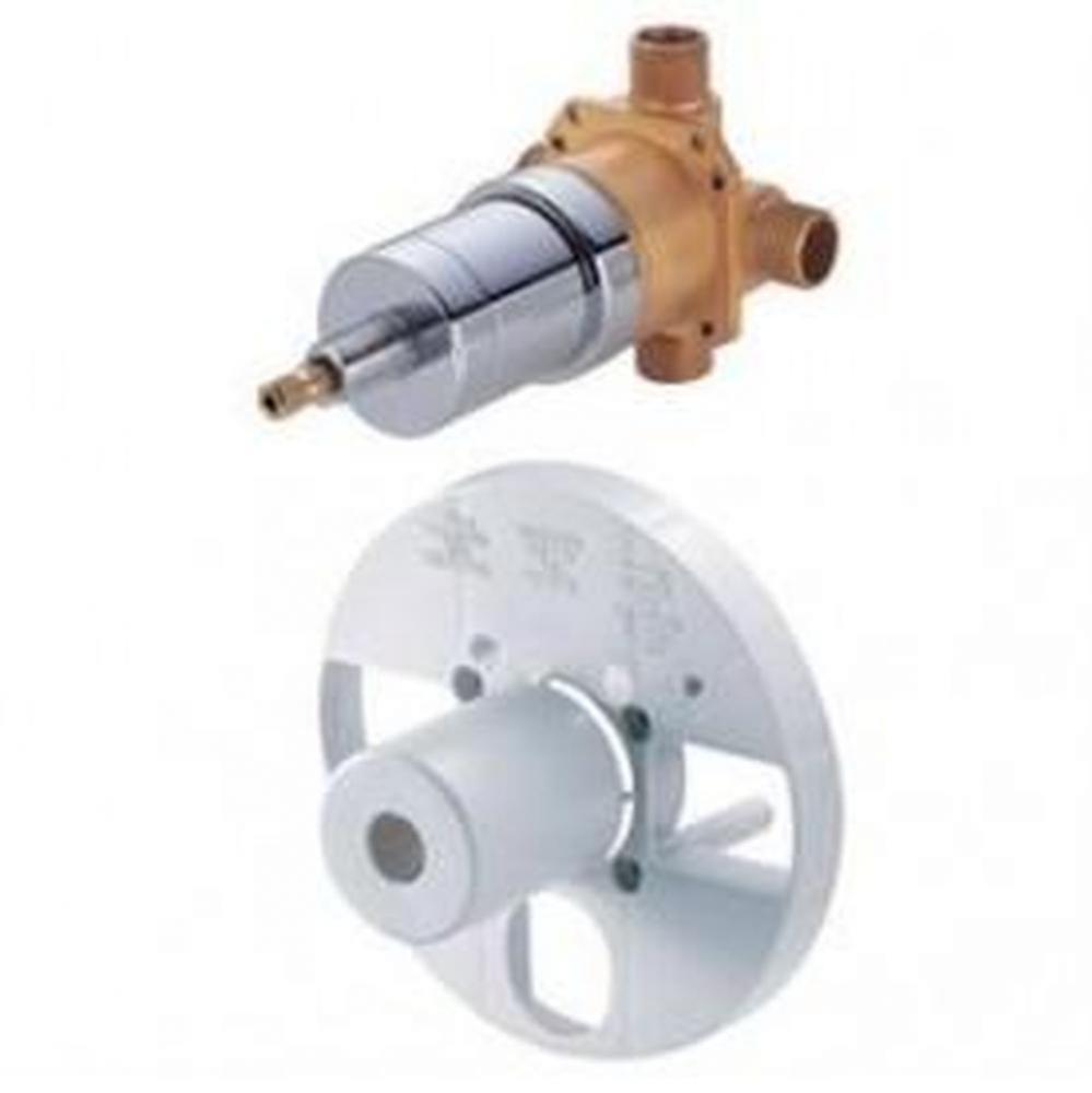 1H Tub & Shower Pressure Balance Ceramic Disc Valve w/out Stops 1/2'' Copper