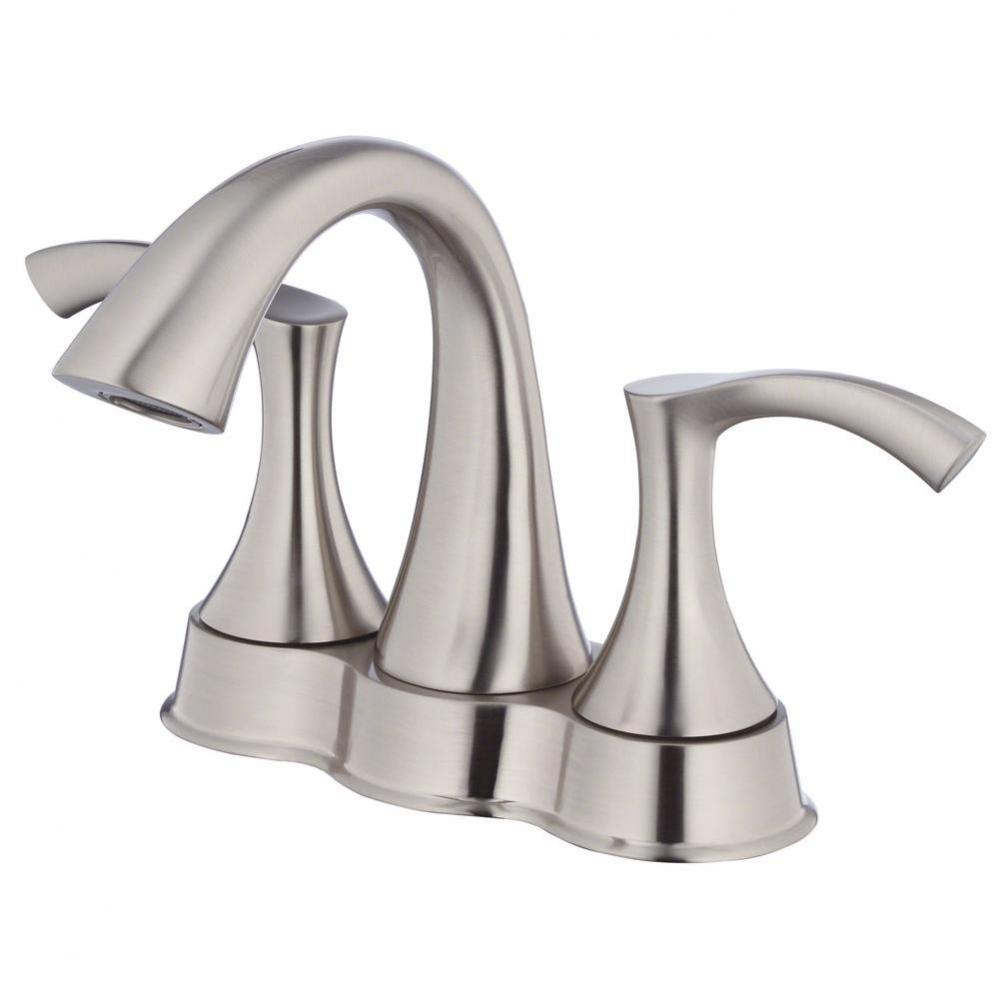 Antioch 2H Center Set Lavatory Faucet w/ 50/50 Touch Down Drain 1.2gpm Brushed