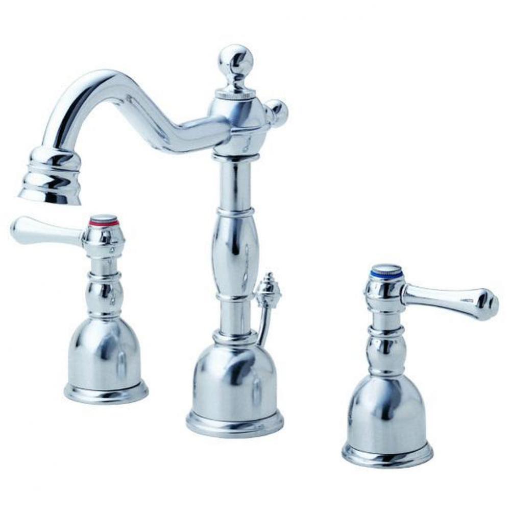 Opulence 2H Mini-Widespread Lavatory Faucet w/ Metal Touch Down Drain 1.2gpm