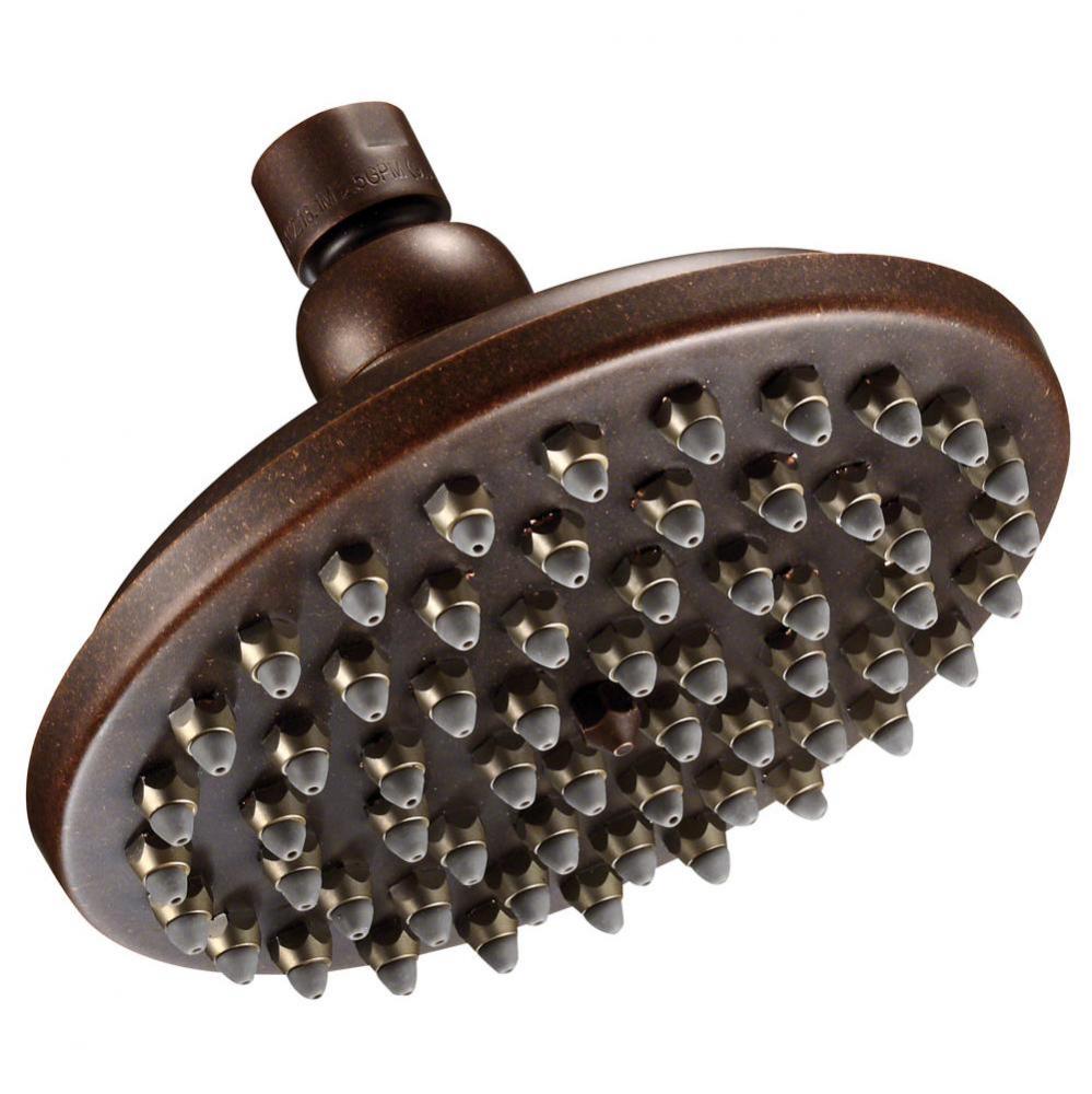 Sunflower 6'' 1 Function Showerhead 2.5gpm Tumbled