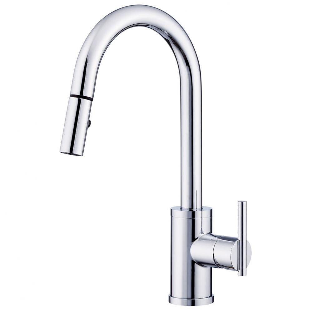 Parma Trim Line 1H Pull-Down Kitchen Faucet w/ SnapBack Retraction 1.75gpm Aeration/2.2gpm Spray