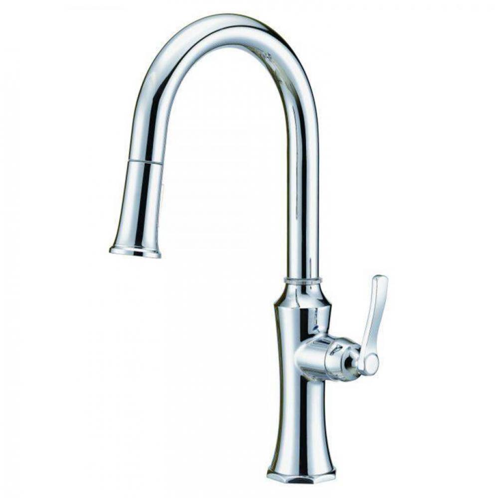 Draper 1H Kitchen Pull Down Kitchen Faucet w/ SnapBack and Dockforce 1.75 gpm