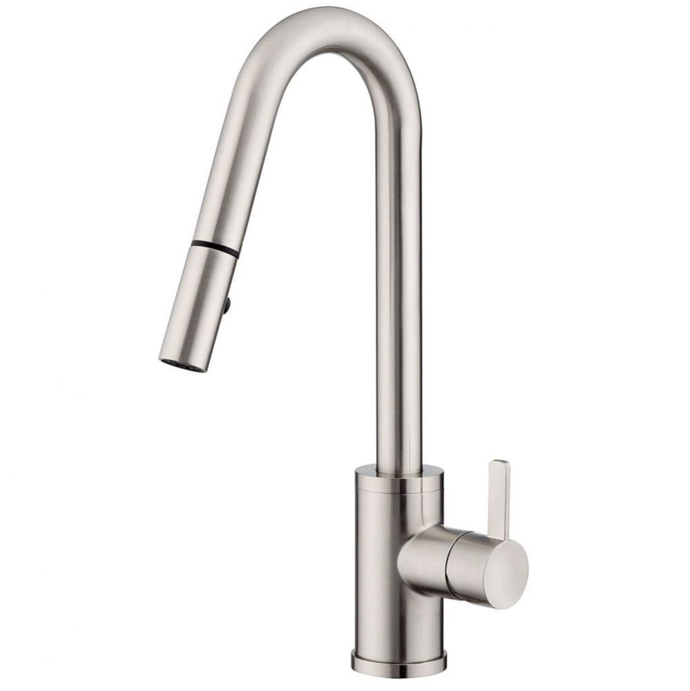Amalfi Trim Line Pull-Down Kitchen Faucet 1.75gpm Aeration/2.2gpm Spray Stainless