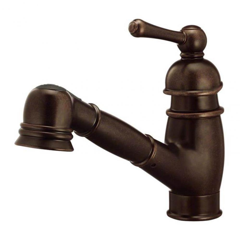 Opulence 1H Pull-Out Kitchen Faucet 1.75gpm Aeration and 2.2gpm Tumbled